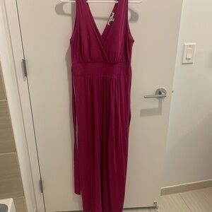 Fuscia Lily Maxi Dress, size M